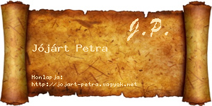 Jójárt Petra névjegykártya